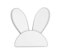 12W Simple Rabbit Ears Shape Neutral Light Wall Mounted Lighting Fixture, LED White Acrylic Lampshade Wall Sconce Lights, Indoor Wall Lamp for Background Wall Bedside Children's Room, 4000K