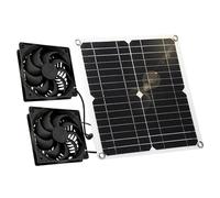 12W Solar Power Fan Solar Exhaust Fan Ventilation Shed for Greenhouses Chicken Coops Shed Dog House Adjustable High Efficiency Cooling Chicken