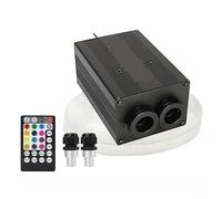 12W Twinkle RGBW Fiber Optic Star Ceiling Light Kit Music Control Car Roof Sound Active Starry Sky Lights(2rolls 100 2M 0.75)