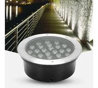 12W Waterproof LED Underground Lights Recessed Gard& Landscape Lighting for Yard Driveway Deck Steps Gre& Red Opts Outdoor Ground Lights