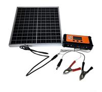 12W Waterproof Solar Panel Designed for Efficient Energy Conversion with DC Fast Connect Port for Seamless Integration (20A)