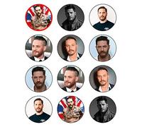12x 2" Tom Hardy 5cm PRE-Cut Premium Rice Paper Edible Cake Toppers