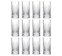 12x 280ml Elysia Highball Glasses Tall Glass Water Juice Drinking Tumblers Set