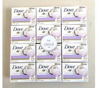 12x 90g Dove RELAXING Beauty Cream Bar Soap COCONUT Milk & JASMINE Scent