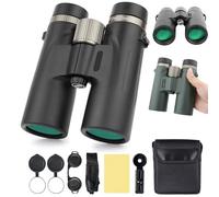 12x Adults High Magnification Talon HD Binoculars, Night Vision Binocular, Waterproof & Portable for Birdwatching,Traveling,Stargazing,Hunting,Wider View (Black)