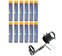 12x Aerosol Floor Line Marker Spray Paint yellow & 1x Handheld Applicator. Bundle. Ideal for Schools, Sports Surfaces, Industrial Marking or Safety Marking (1x Handheld + 12 Yellow Line Marker)