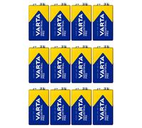 12x Alkaline Batteries 6LR61 9V 580 mAh Varta Industrial