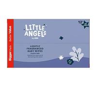 12x ASDA Little Angels Lightly Fragranced Plastic Free Wipes 60 Pack