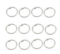 12x Binder Rings Metal Book Rings Notebook 50mm Snap Hinged Rings
