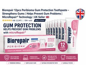 12x Biorepair Peribioma Toothpaste Gum Protection & Sensitive Teeth Repair