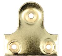 12x Brass Plain Picture Hanging Hooks (38mm)
