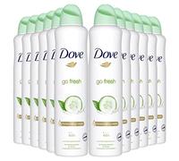 12x Dove Go Fresh Cucumber & Green Tea Deo Deodorant Spray 250ml 48h!