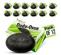 12x Dudu Osun Tropical African Black Soap 150g - dudu osun black soap, african black soap for Face, Body & Hair
