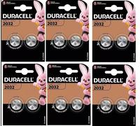 12x Duracell 2032 3V Lithium Coin Cell Batteries CR DL2032 Battery Long Expiry