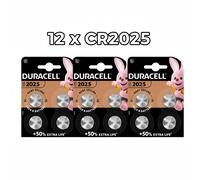 12x Duracell CR2025 3V Lithium Coin Cell Battery 2025 DL BR2025 Longest Expiry