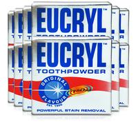 12x Eucryl Original Powerful Teeth Whitening Stain Removal Tooth Powder 50g