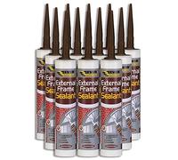 12X Everbuild Brown External & Internal Acrylic Frame Sealant - 310ml