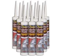 12X Everbuild White External & Internal Acrylic Frame Sealant - 310ml