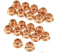 12x EXHAUST MANIFOLD NUTS HEAD STUD NUT M8 HEX COPPER SELF LOCKING FITTING FOR BMW E30 3 SERIES