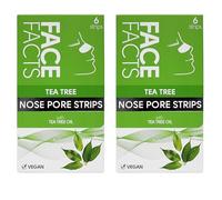 12x Face Facts Tea Tree Nose Pore Strips |Draws out impurities & oils | Helping eliminate blackheads - Bundled by Smart Cutie