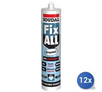 12X FIX ALL CRYSTAL Transparent Sealant Adhesive 290 ML