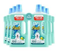 12X Flash All Purpose Cleaner Liquid Pet 1L - Multi-Surface Cleaning Solution for Pet Owners - Removes Tough Stains, Odours - Safe for Hard Floors, Tiles, Vinyl, Wood - Fresh Scent