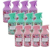 12x Floral Fragranced Room Spray - 3 Scents to Choose From - 250ml (Mix)