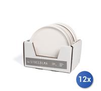 12x Fruit Plates In Stoneware Stockholm, White, 22cm