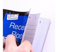 12x Half Size NCR Duplicate Receipt Books - Pages Numbered 1-80