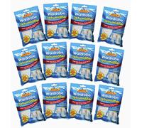 12x Hanging Wardrobe Dehumidifier, Condensation Remover, Moisture Absorber, Dehumidifiers for Damp, Mould, Moisture in Wardrobe, Bedroom, Caravan, Bathroom, Basement