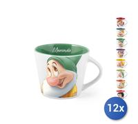 12x Home Cups Dwarfs Pop Disney in New Bone China Decorated 280cc