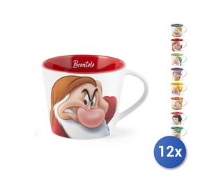 12x Home Cups Jumbo Dwarfs Pop Disney in New Bone China Decorated 420cc
