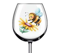 12x Honey Bee Flower Colourful Wine Glass Bottle Van Vinyl Sticker Decals a8659