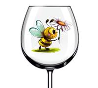 12x Honey Bee Flower Colourful Wine Glass Bottle Van Vinyl Sticker Decals a8660