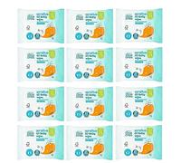 12x Little Ones Botty Potty Training Frangrance Free Wipes 60 Pack