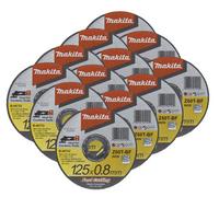 12X Makita B-45733 Fast Cutting Thin Metal Grinder Disc 125mm X 0.8mm X 22.23mm
