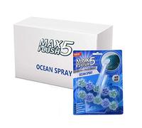 12x Max Flush 5 Ocean Spray Toilet Rim Block Cleaner (Twin Pack)