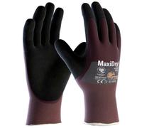 12x MaxiDry 56-425 LARGE 9 Coated Nitrile Palm Waterproof Dexterity Work Glove