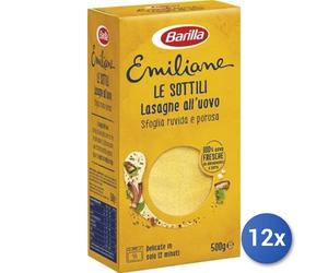 12x Multipack Barilla Emiliane Uovo 274 Lasagna Thin G500