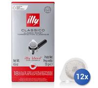12X Multipack Illy Coffee 18 Espresso Pods Gr125