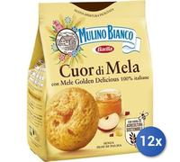 12X Multipack Mulino Bianco Apple Heart Cookies 300