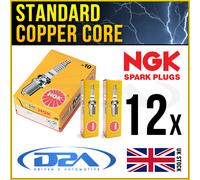 12x NGK BP7ES 2412 Standard Spark Plugs For FERRARI 365 4.4 1969>
