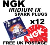 12x NGK IRIDIUM IX UPGRADE Spark Plugs MERCEDES ML320 3.2 163 Series 98> #5464