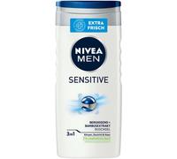 12x Nivea Men Shower Gel 250ml Sensitive 3in1 Shampoo Body Face Hair Body Wash