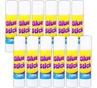 12x Non Toxic Glue Sticks Safe for Kids 8g Art & Craft No Mess Twist Up Adhesive Paper Card Fabric