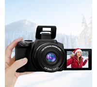 12X Optical Zoom Digital Cameras for Photography: 72MP 4K UHD Auto Focus Compact Cameras with WiFi - 180° Flip Screen & 64GB SD Card for Beginners YouTube Vlogging Creator Outdoor Travel Black