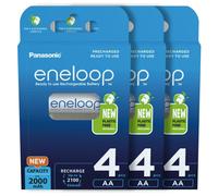12x Panasonic Eneloop AA batteries 2000mAh Rechargeable Ni-MH Accu LR06 BK-3MCCE