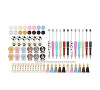 12x Pens Making Kits with Tassels Beadable Ballpoint Pen Beadable Pens Kits Pen Office School Supplies