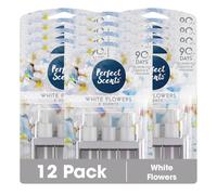 12x Perfect Scents White Flowers Air Freshener Refill - Compatible with 3volution (12 Packs of 3x20ml)
