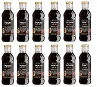 6 x Ponti Aceto Balsamico di Modena Balsamic Vinegar Sauce Seasoning Sauces 250 ml